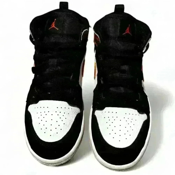 RARE- Air Jordan 1 Mid Shattered Backboard Kids Sneakers Size 13C Multicolor - Picture 4 of 9